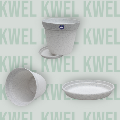 KWEL Aura Planter 8" Pots for Indoor & Outdoor Planter Multicolor (Pack of 4)