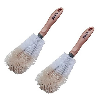 KWEL Glass and Bottle Cleaning Brush for Oil Bottle, Flower Vase and Glassware Nylon Material (Multicolor)