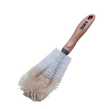 KWEL Glass and Bottle Cleaning Brush for Oil Bottle, Flower Vase and Glassware Nylon Material (Multicolor)