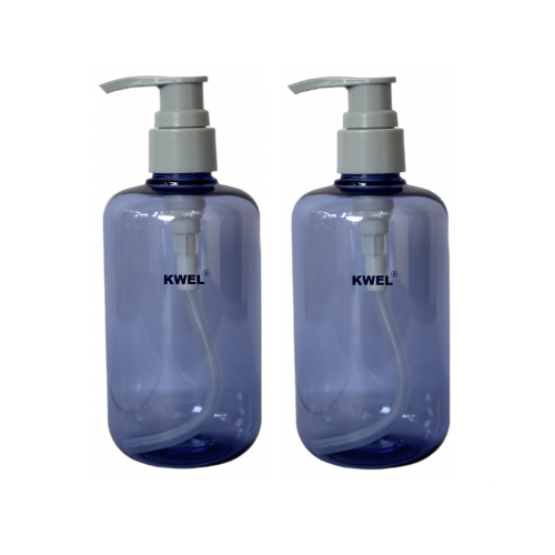 KWEL 300ml Lotion Pump Bottle Dispenser, Refillable Containers for Liquids,(Blue)