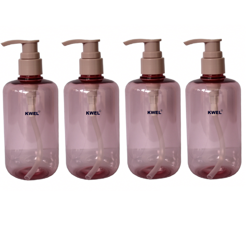 KWEL 300ml Lotion Pump Bottle Dispenser, Refillable Containers for Liquids,(Burgundy)