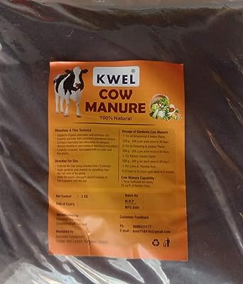 KWEL Cow Manure Fertilizer Cow Dung Compost for Plants and Gardening