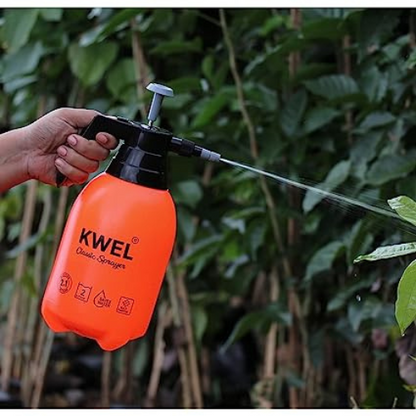 KWEL Multipurpose Gardening  Classic Sprayer 5 in 1 use (2 Litre)- (Orange)