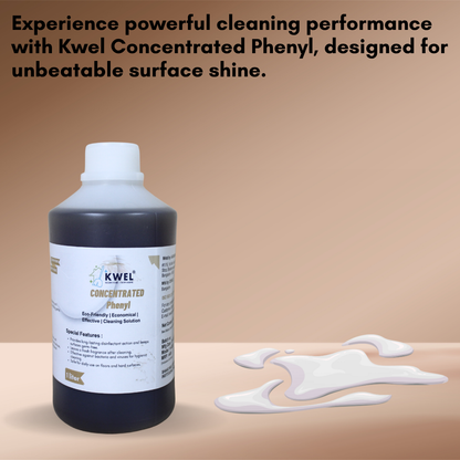 Kwel 1L Concentrated Phenyl | 1:30 Ratio | Professional Grade Cleaner for Offices, Hospitals & More