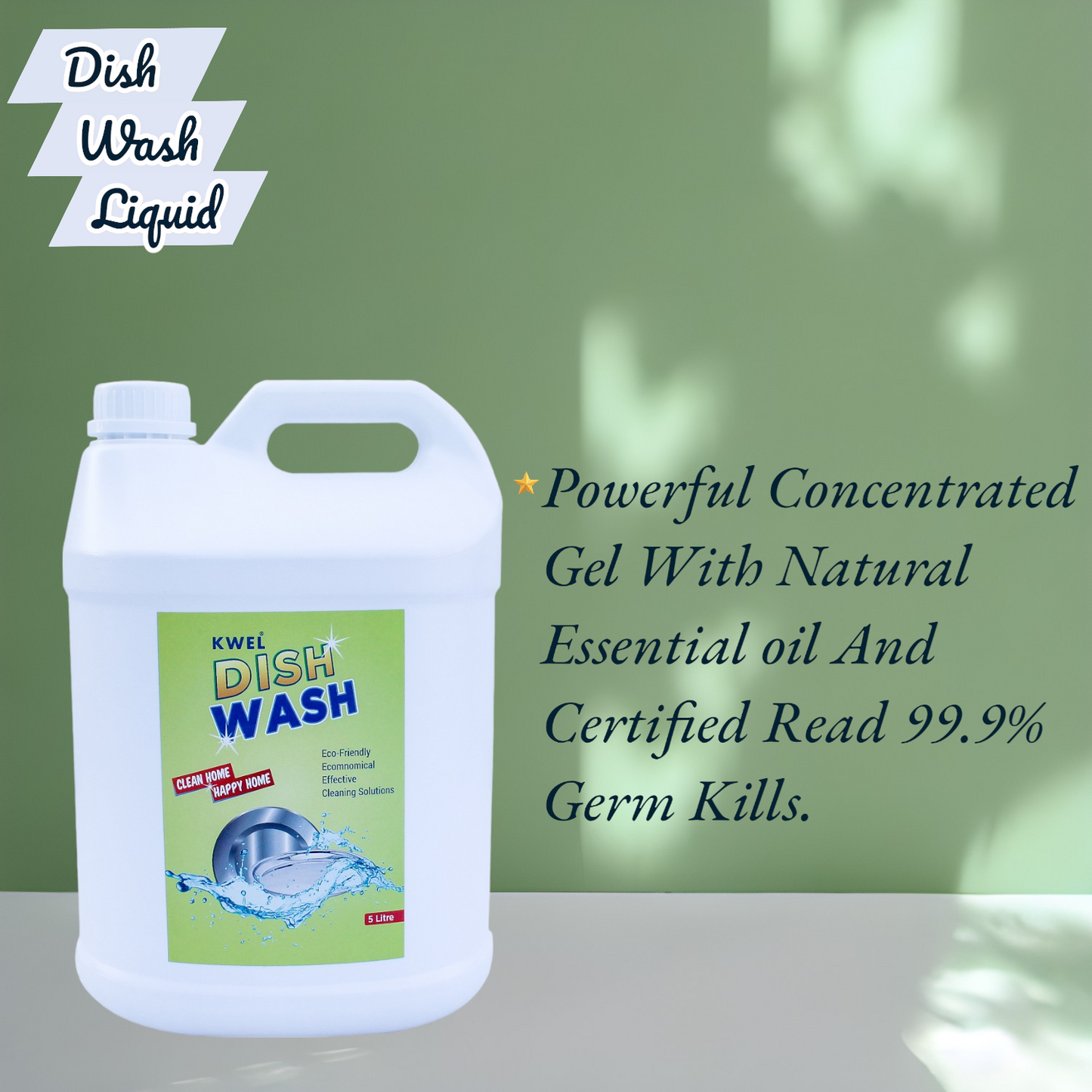 KWEL Eco-friendly Economical Effective Cleaning Solution Dish Wash Gel