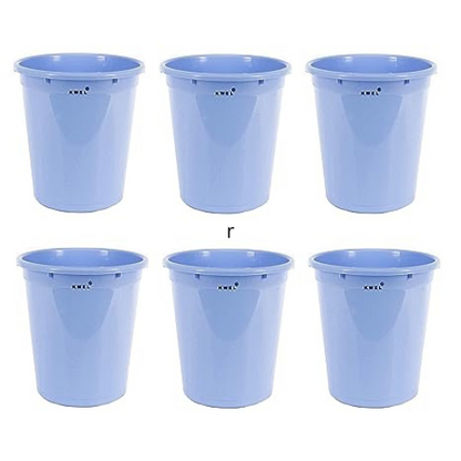 KWEL Plastic Open Smart Bin Dustbin 10 Litre For Home Office  (Pack of 6)