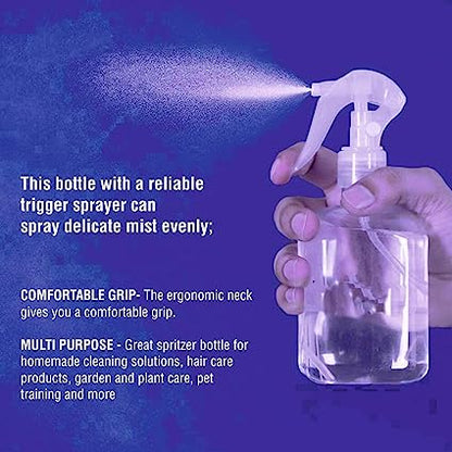 KWEL Unbreakable Plastic Empty Spray Bottle for Liquid, fogging, Room Spray - 250ml