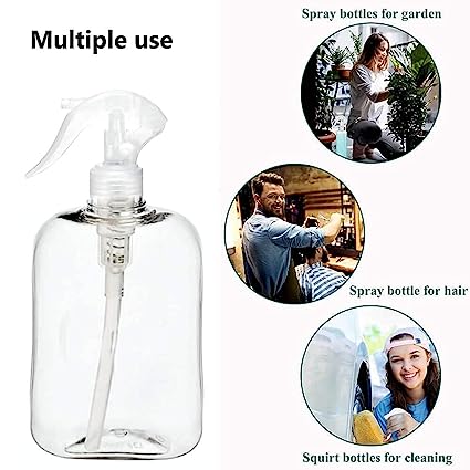 KWEL Unbreakable Plastic Empty Spray Bottle for Liquid, fogging, Room Spray - 250ml