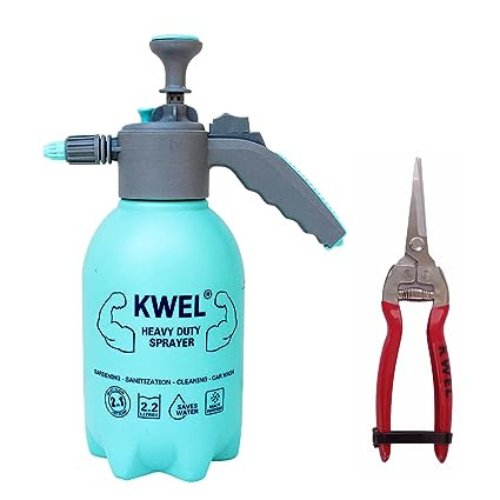 KWEL Heavy Duty Garden Sprayer with Garden Pruner Combo Pack