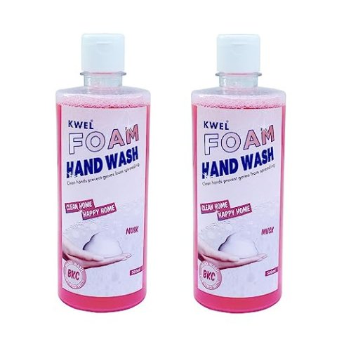 KWEL 500ml Foaming Hand Wash Liquid, Natural Germ Protection, Clean & Softer Hand,