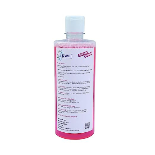 KWEL 500ml Foaming Hand Wash Liquid, Natural Germ Protection, Clean & Softer Hand,