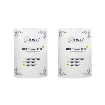 KWEL HRT Tissue Roll | Premium Kitchen & Cleaning Roll (Pack of 2) | Super Absorbent & Strong for Hotels, Restaurants & Homes