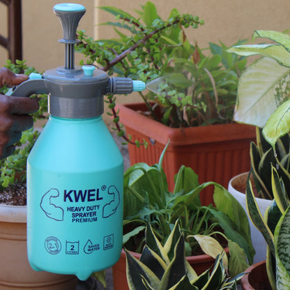 KWEL Heavy Duty Sprayer 2.2 Liter & Trigger Sprayer Bottle for Plants with Adjustable Nozzle with Garden Band Cultivator (Pack of 1)