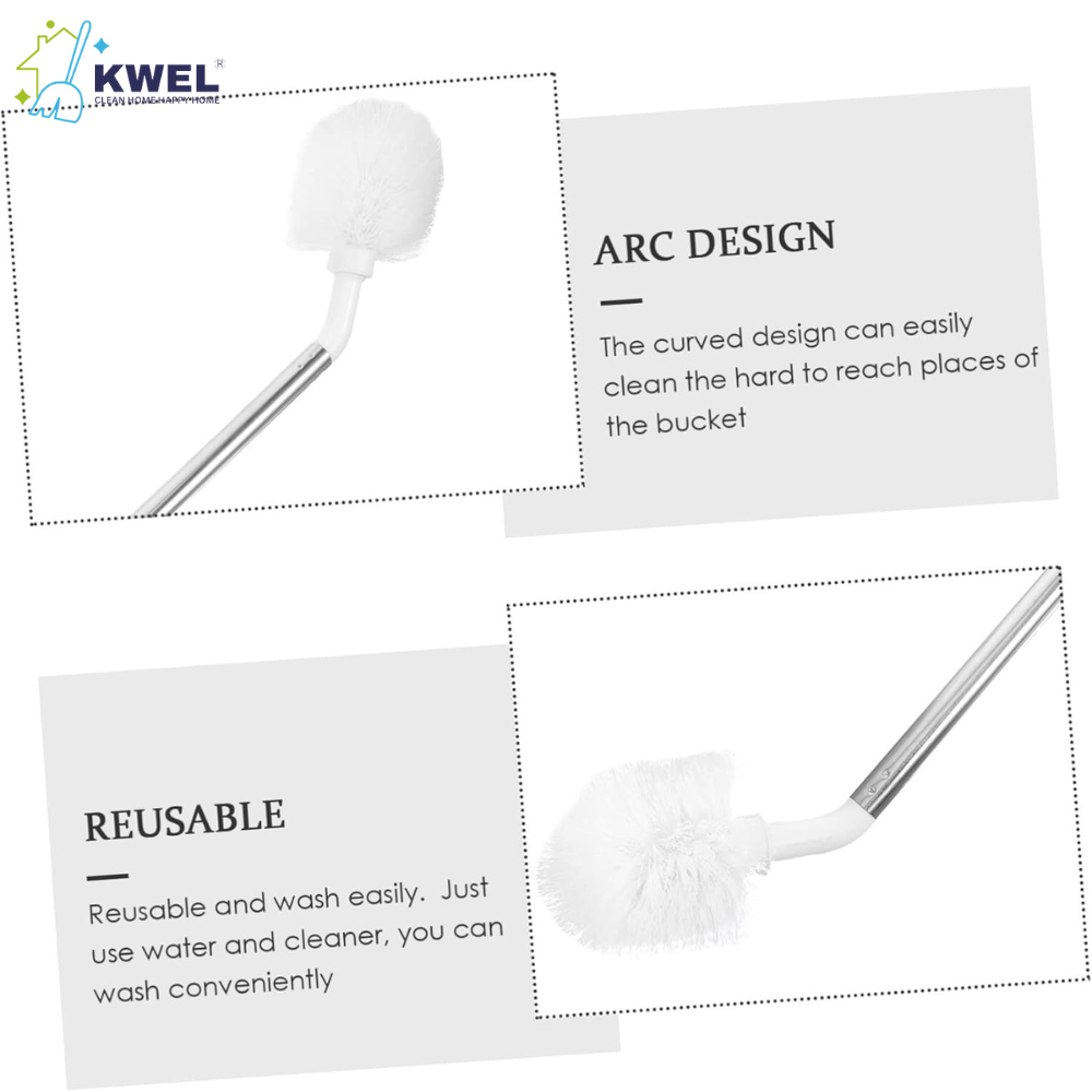 KWEL 360° Rotating Long Handle Water Can Cleaner Brush, Multicolor (Pack of 1)