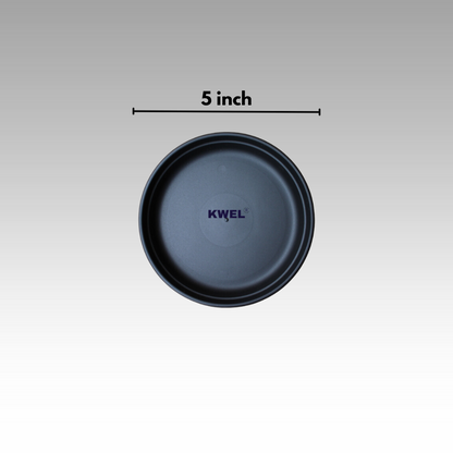 KWEL UV Treated Round Bottom Tray Black (Plate/Saucer/Size 5 inch)- Pack of 10