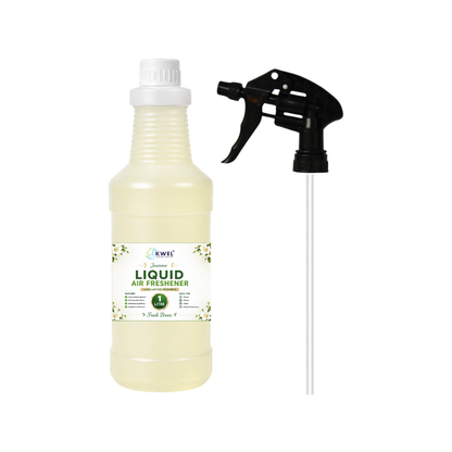 KWEL Liquid Air Freshener Spray 1 Litre | Long Lasting Room Freshener | Eliminates Odours & Refreshes Air | Home, Office, Hotel, Washroom & Commercial Use | Pack of 1