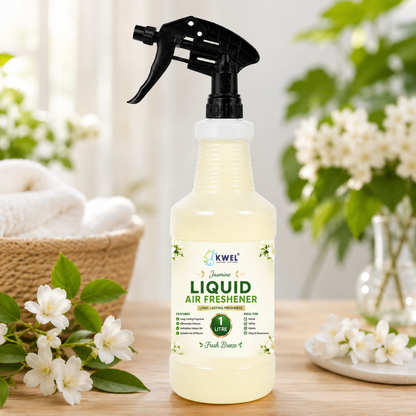 KWEL Liquid Air Freshener Spray 1 Litre | Long Lasting Room Freshener | Eliminates Odours & Refreshes Air | Home, Office, Hotel, Washroom & Commercial Use | Pack of 1