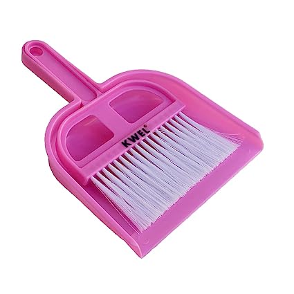 KWEL Mini Dustpan with Brush Broom Set for Multipurpose Cleaning - Pack of 1