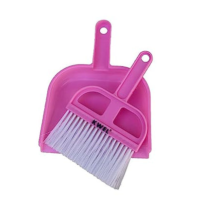 KWEL Mini Dustpan with Brush Broom Set for Multipurpose Cleaning - Pack of 1