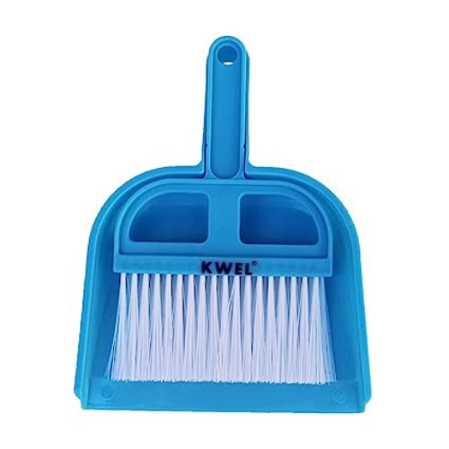 KWEL Mini Dustpan with Brush Broom Set for Multipurpose Cleaning - Pack of 1