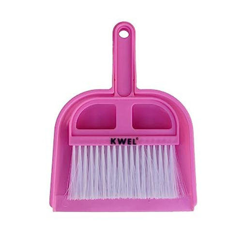 KWEL Mini Dustpan with Brush Broom Set for Multipurpose Cleaning - Pack of 1