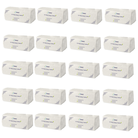 KWEL M-Fold Tissue Paper | Premium Soft & Absorbent Hand Towels (Pack of 20) | Perfect for Offices, Hotels, Restaurants & Washrooms