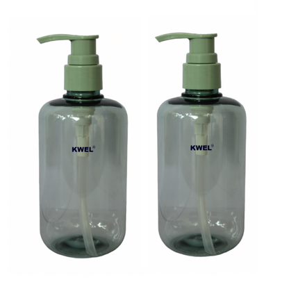 KWEL 300ml Lotion Pump Bottle Dispenser, Refillable Containers for Liquids,(Green)