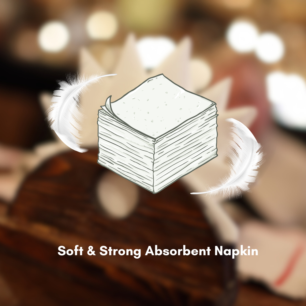 KWEL Soft Tissue Paper 12x12 | Ultra Absorbent, Hygienic & Gentle Touch (Pack of 4) Ideal for Homes, Offices, Hotels & Restrooms