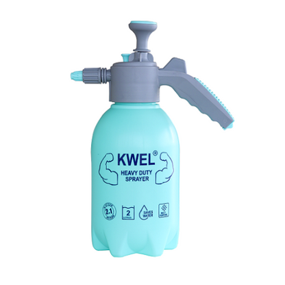 KWEL Heavy Duty Garden Pump Sprayer - 2L Capacity Water Mist Spray Bottle (Blue) - Regular