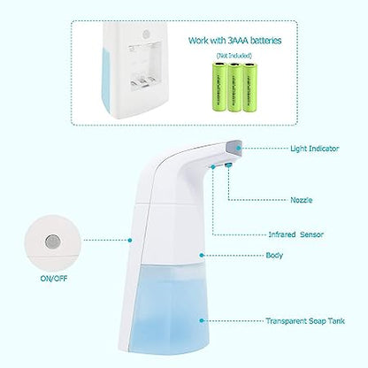 KWEL Automatic Table Top Dispenser -Wi Infrared Motion Sensor |Smart Living Product Capacity- 310ml (200ml Foam Liquid Free)