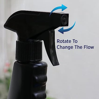 KWEL 500ml Spray Bottle for Sanitizer/Ironing/Garden/Office/Hospital/Multipurpose - Black