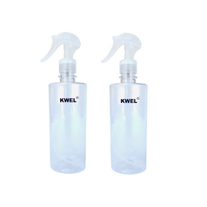 KWEL Empty Transparent Trigger Spray Bottle, Multi-purpose mist spray bottle 500ml (White)