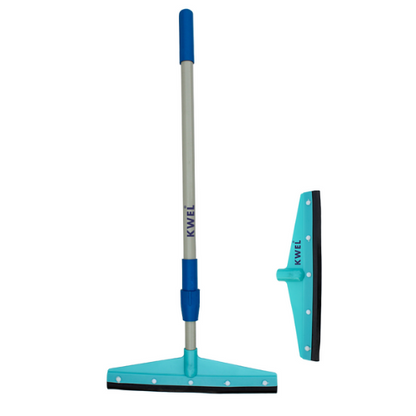 KWE Telescopic Floor & Bathroom Squeeze With 1 Extra Wiper Head (Multicolour)