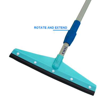 KWE Telescopic Floor & Bathroom Squeeze With 1 Extra Wiper Head (Multicolour)