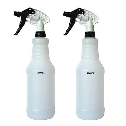 KWEL Car Detailing Unbreakable Plastic Empty Spray Bottles Double-Shot Trigger For Multipurpose Sprayer (Pack of 2)