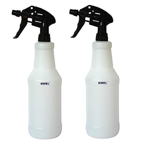 KWEL Car Detailing Unbreakable Plastic Empty Spray Bottles Double-Shot Trigger For Multipurpose Sprayer (Pack of 2)