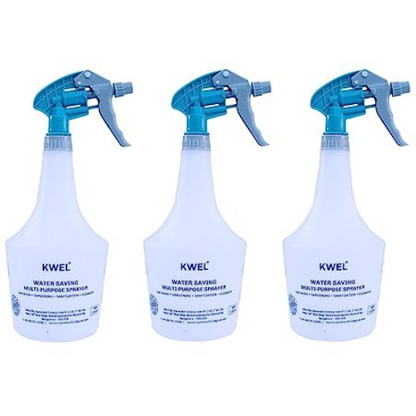 KWEL Unbreakable Plastic Empty Spray Bottles Double-Shot Trigger  For Multipurpose Sprayer (pack of 3)