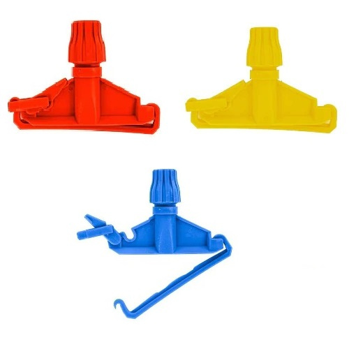 KWEL Wet Mop Clip Lock, Multicolour- Pack of 3