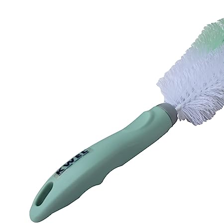 KWEL Glass and Bottle Cleaning Brush for Oil Bottle, Flower Vase and Glassware Nylon Material (Multicolor)