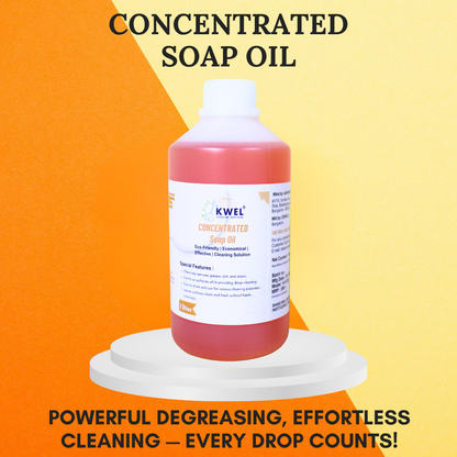 Kwel Concentrated Soap Oil 1L | 1:40 Ratio | Gentle on Hands, Powerful on Grease