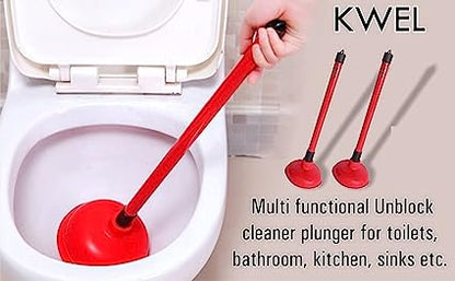 KWEL Drain Unblocker Cleaner Sink Plunger Cleaning Pump for Kitchen Sink, Toilet, Bathroom